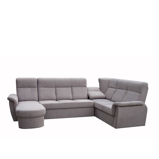 MODENA rohová sedací souprava do U levá, Castel 20 hnědá