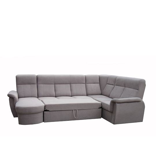 MODENA rohová sedací souprava do U levá, Castel 20 hnědá