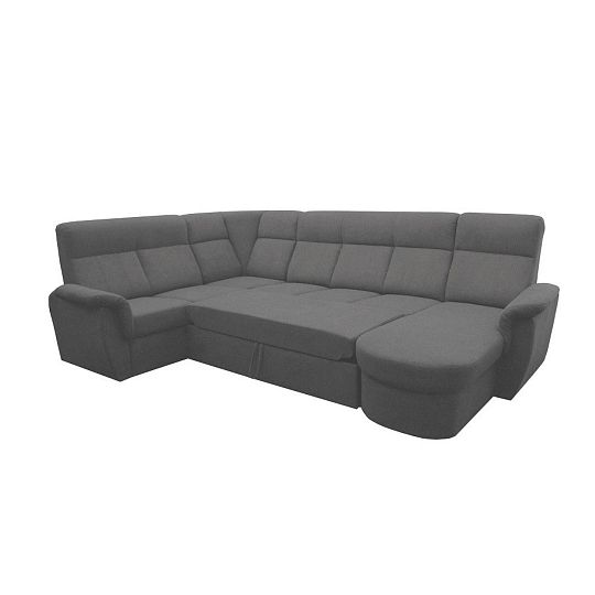 Modena Rohová sedací souprava do U pravá, Castel 93, tmavě šedá
