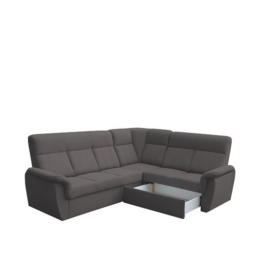 MODENA MINI rohová sedací souprava, levá, tmavě šedá Castel 93