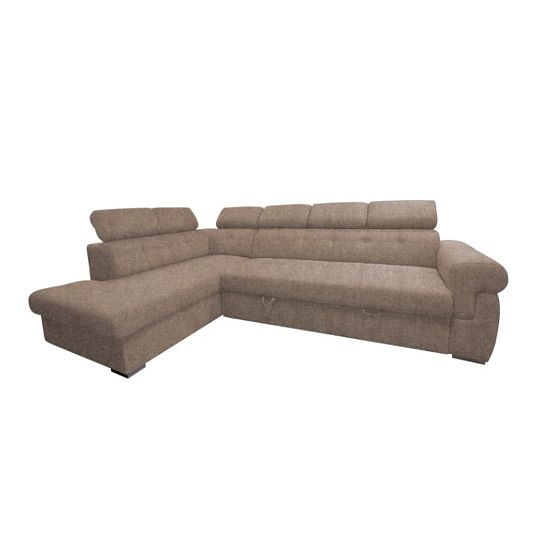 ATLANTIDA rohová sedací souprava, pravá, hnědá