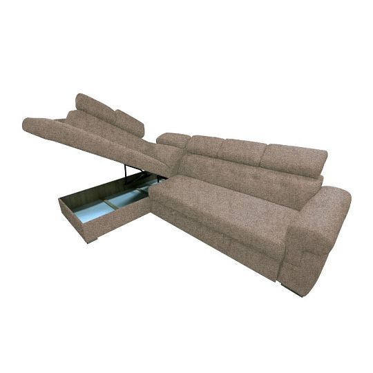 ATLANTIDA rohová sedací souprava, pravá, hnědá