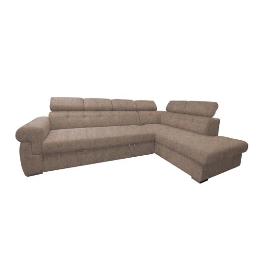 ATLANTIDA rohová sedací souprava, levá, hnědá