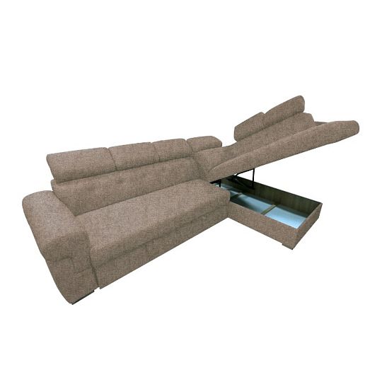 ATLANTIDA rohová sedací souprava, levá, hnědá