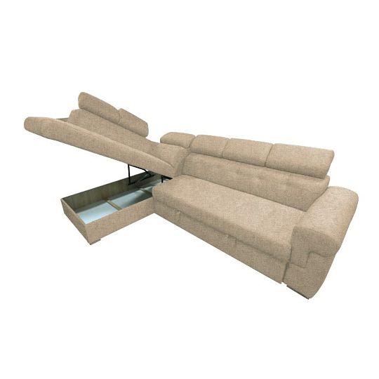 ATLANTIDA rohová sedací souprava, pravá, světle hnědá