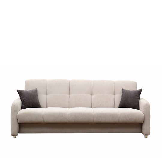 SALI pohovka s křesly, béžová/tmavě hnědá Soro 23