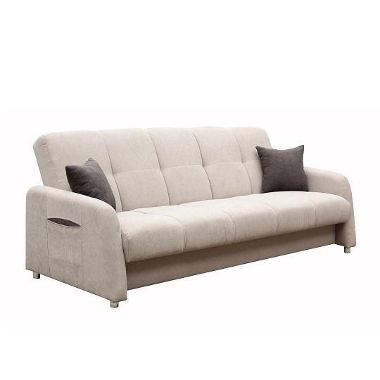 SALI rozkládací pohovka, béžová/tmavě hnědá Soro 23