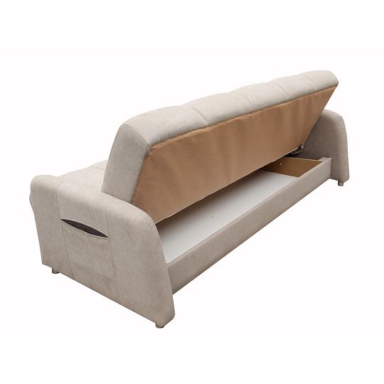 SALI rozkládací pohovka, béžová/tmavě hnědá Soro 23