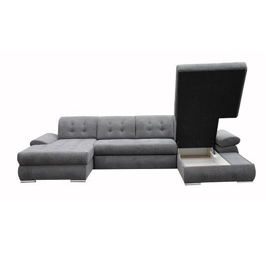 BRAZIL Sedací souprava U levá, tmavě šedá Matana 05