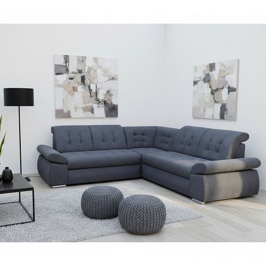 Brazil 2B rohová sedací souprava, levá, tmavě šedá Matana 05