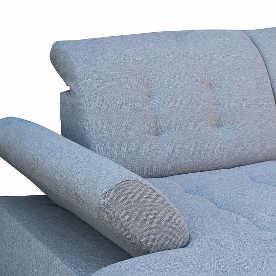 BRAZIL sedací souprava do U, pravá, světle šedá Matana 01