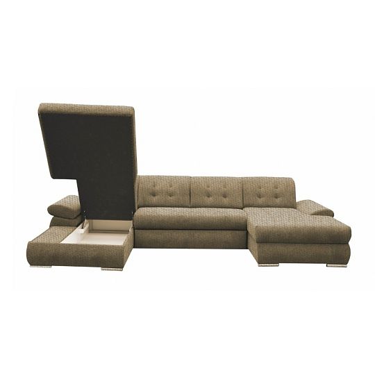 BRAZIL sedací souprava do U, pravá, světle šedá Matana 01