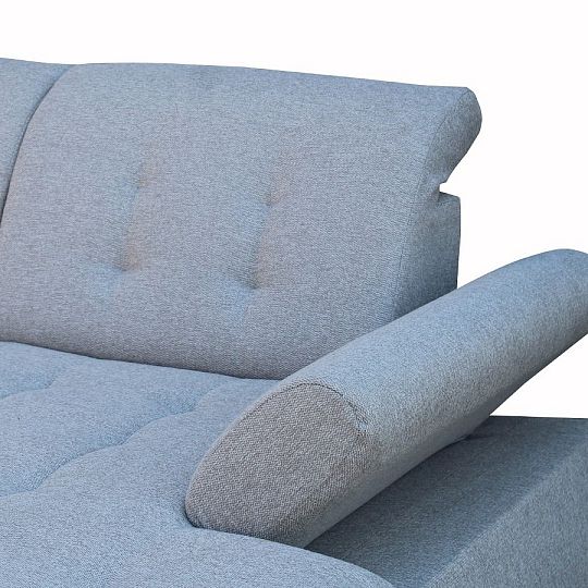 BRAZIL sedací souprava do U, levá, světle šedá Matana 01