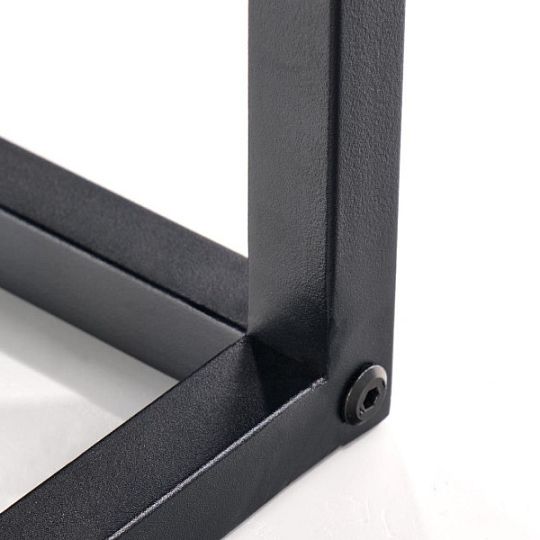 LAGOSA B konferenční stolek, čtverec, černá/dub/černá kov