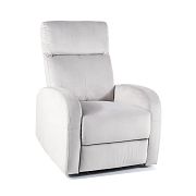 OLIMPUS relaxační křeslo mechanické, světle šedá