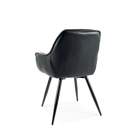 TRENDY CHERRY jídelní židle, černá/černá kov