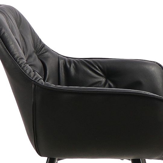 TRENDY CHERRY jídelní židle, černá/černá kov