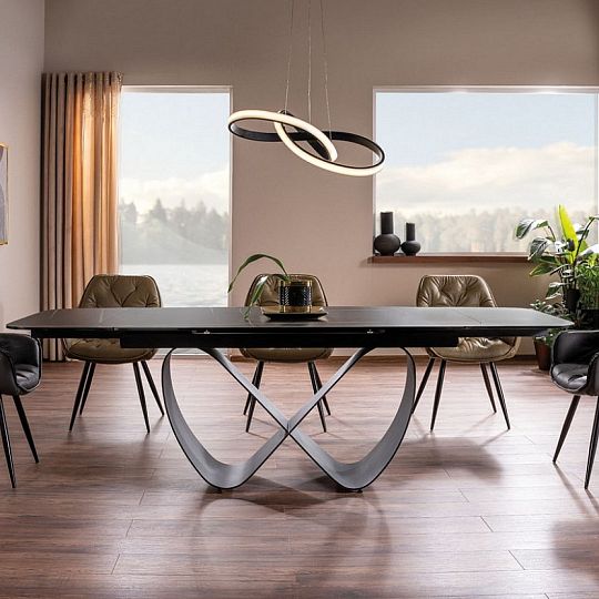 TRENDY CHERRY jídelní židle, černá/černá kov