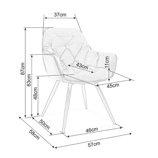 TRENDY CHERRY jídelní židle, černá/černá kov
