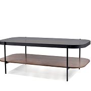 PRIMA A konferenční stolek, ořech/černá