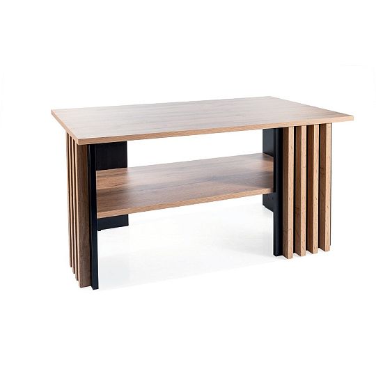 LAMESA konferenční stolek, dub artisan/černá