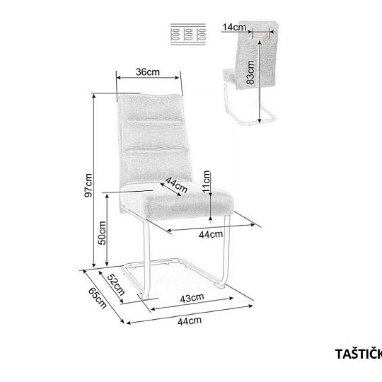 TRENDY-BERRY BREGO jídelní židle, olivová