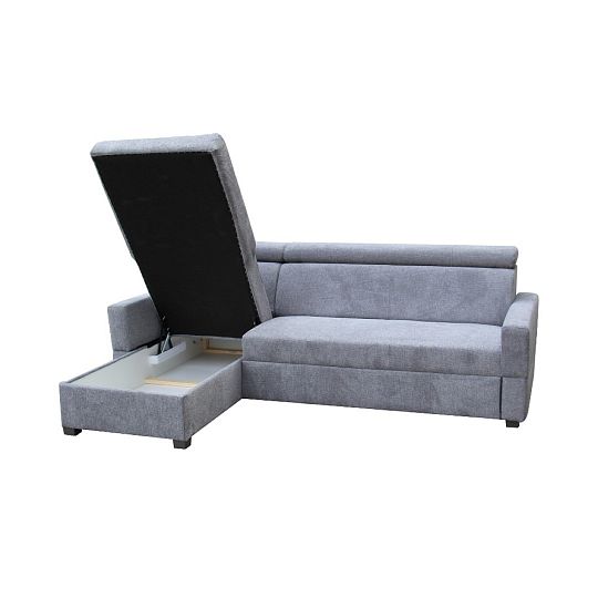 GAPPA NEW rohová sedací souprava, UNI, šedá Aragon 93