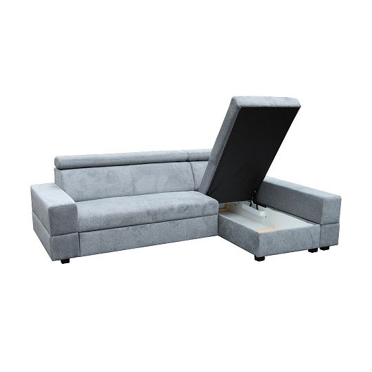 CAIRO rohová sedací souprava, levá, šedá/černá Aragon 93