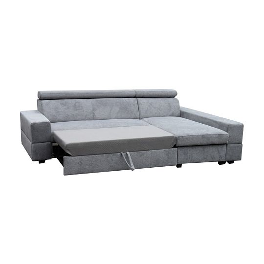 CAIRO rohová sedací souprava, levá, šedá/černá Aragon 93