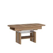 CORTI 03 rozkládací konferenční stolek se zvedacím mechanismem, dub pobřežní