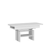CORTI 03 rozkládací konferenční stolek se zvedacím mechanismem, bílá alpská