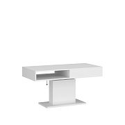CORTI 04 zvedací konferenční stolek s šuplíkem, bílá alpská