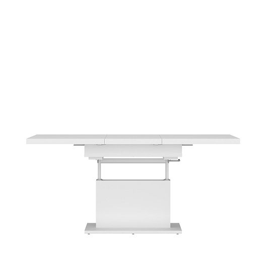 CORTI 14 zvedací konferenční stolek s rozkladem, bílá alpská