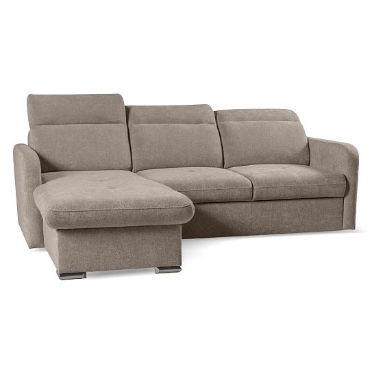 EMPIRIO rohová sedací souprava, univerzální, světle hnědá Storm 09