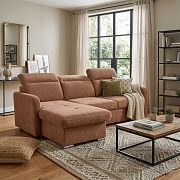 EMPIRIO rohová sedací souprava, univerzální, terracota Storm 54