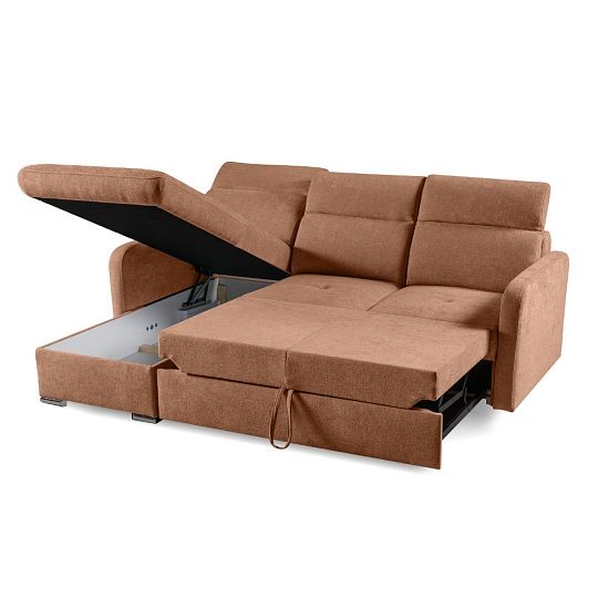 EMPIRIO rohová sedací souprava, univerzální, terracota Storm 54