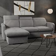 EMPIRIO rohová sedací souprava, univerzální, tmavě šedá Storm 97