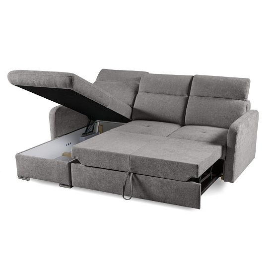 EMPIRIO rohová sedací souprava, univerzální, tmavě šedá Storm 97