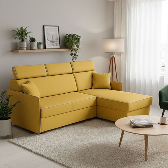 ORFA ELIRIA sedací souprava, univerzální, hořčicová Paros 1