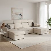 SANTORINI sedací souprava do U, OTT2OTT, univerzální, hnědá Wind 11