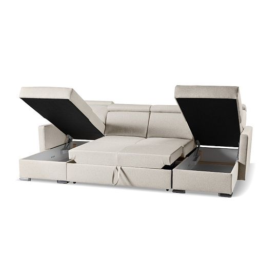 SANTORINI sedací souprava do U, OTT2OTT, univerzální, hnědá Wind 11