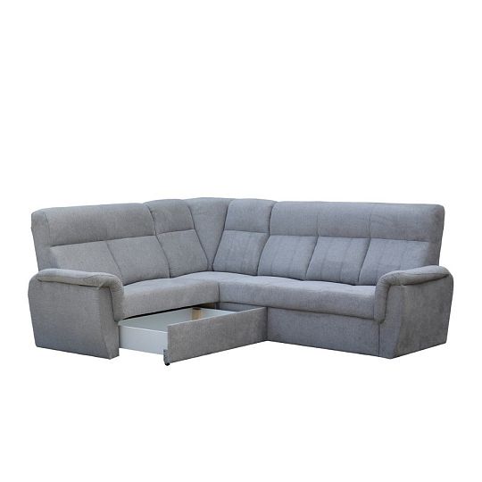 MODENA MINI rohová sedací souprava, pravá, šedá Aragon 83