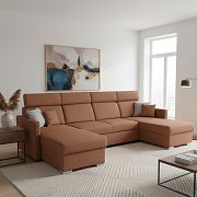 SANTORINI sedací souprava do U, OTT2OTT, univerzální, terracota Wind 56