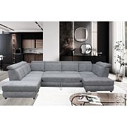 IRIS sedací souprava do U, levá, šedá Aragon 90