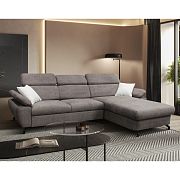 OPTIMAL II TRENDY rohová sedací souprava, levá, hnědá Bubble 04