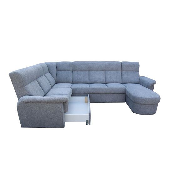 MODENA sedací souprava do U pravá, šedá Aragon 90