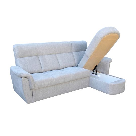 MODENA 3R rohová sedací souprava, levá, šedá Aragon 83