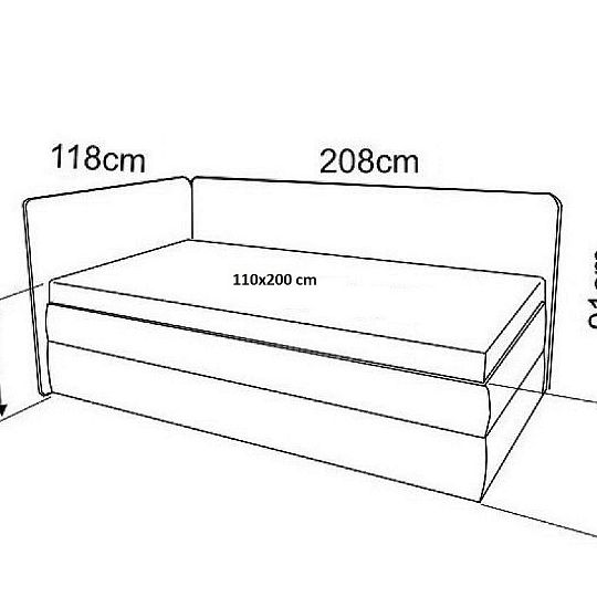 MALYS 4 válenda, levá, žlutá