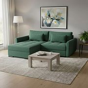 CANDY NEW rohová sedací souprava pravá, zelená Bubble 12