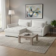 CANDY NEW rohová sedací souprava pravá, sněhobílá Bubble 01